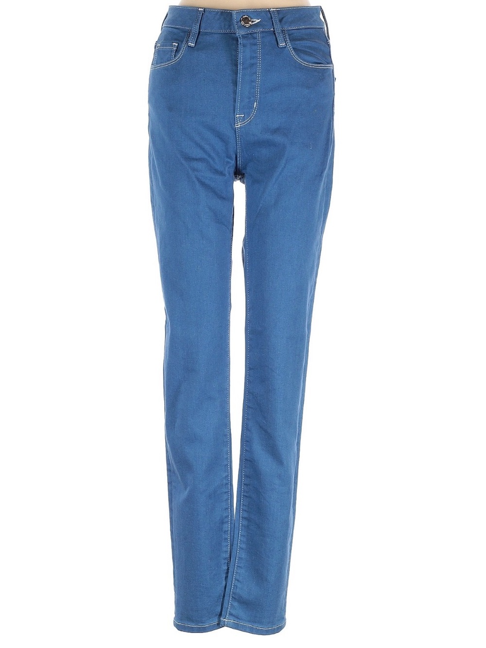 Massimo Dutti Straight-Leg Jeans in Bright Blue